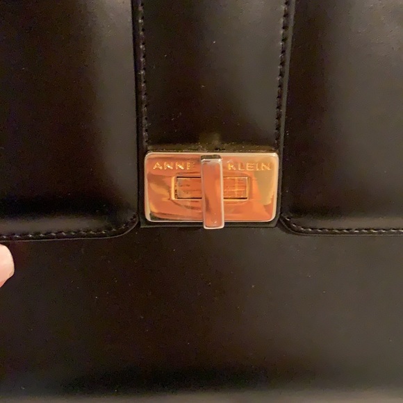 Anne Klein black leather mini bag - Picture 2 of 5